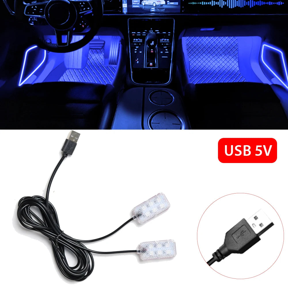Luce Ambiente LED USB per Auto