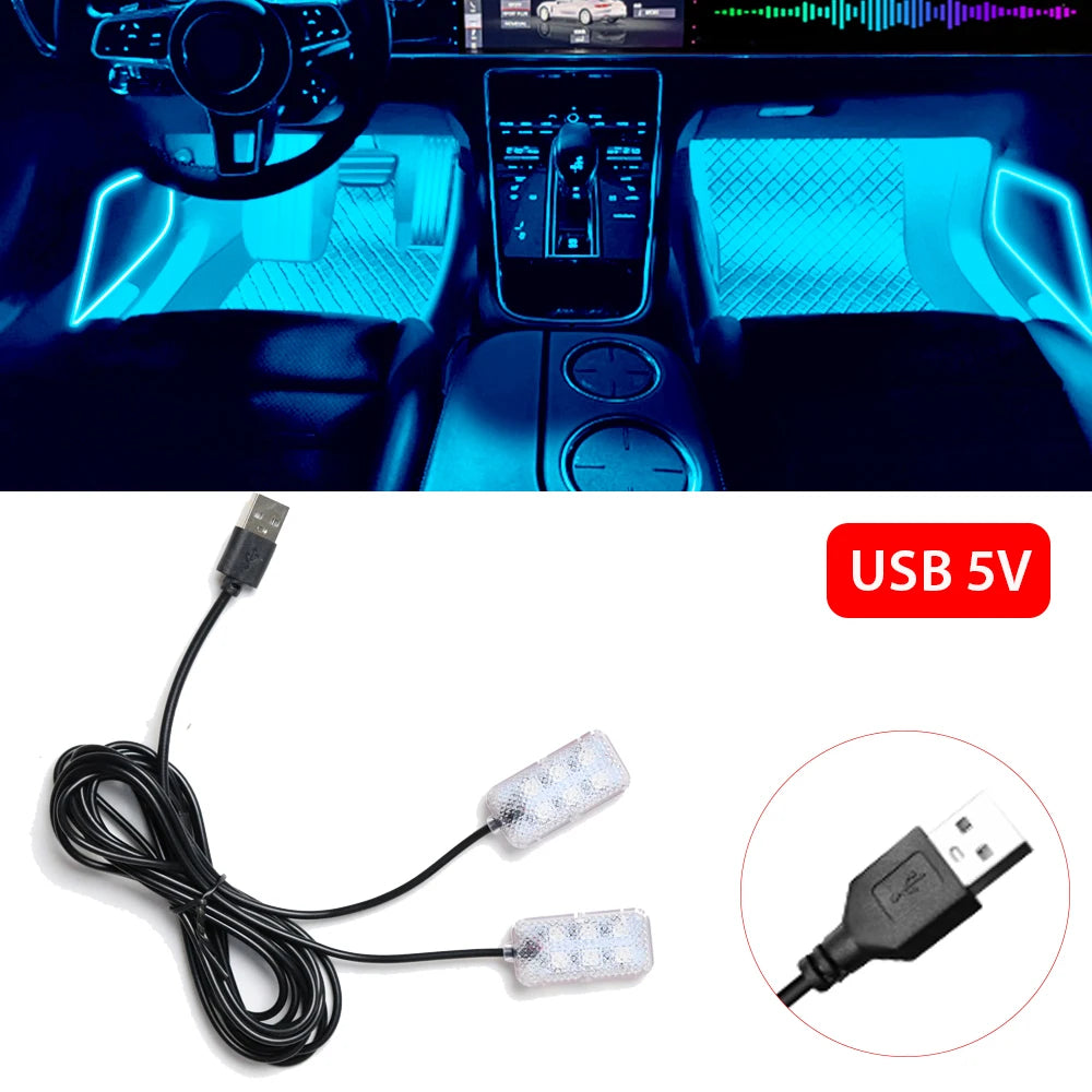 Luce Ambiente LED USB per Auto