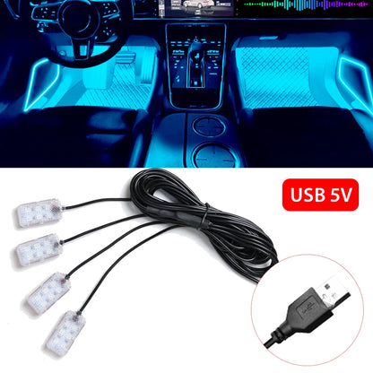 Luce Ambiente LED USB per Auto