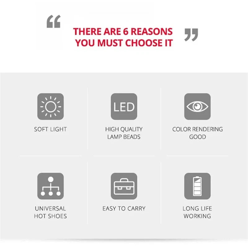 Lampada LED Da Scrivania per Video E Streaming (Fill Light)