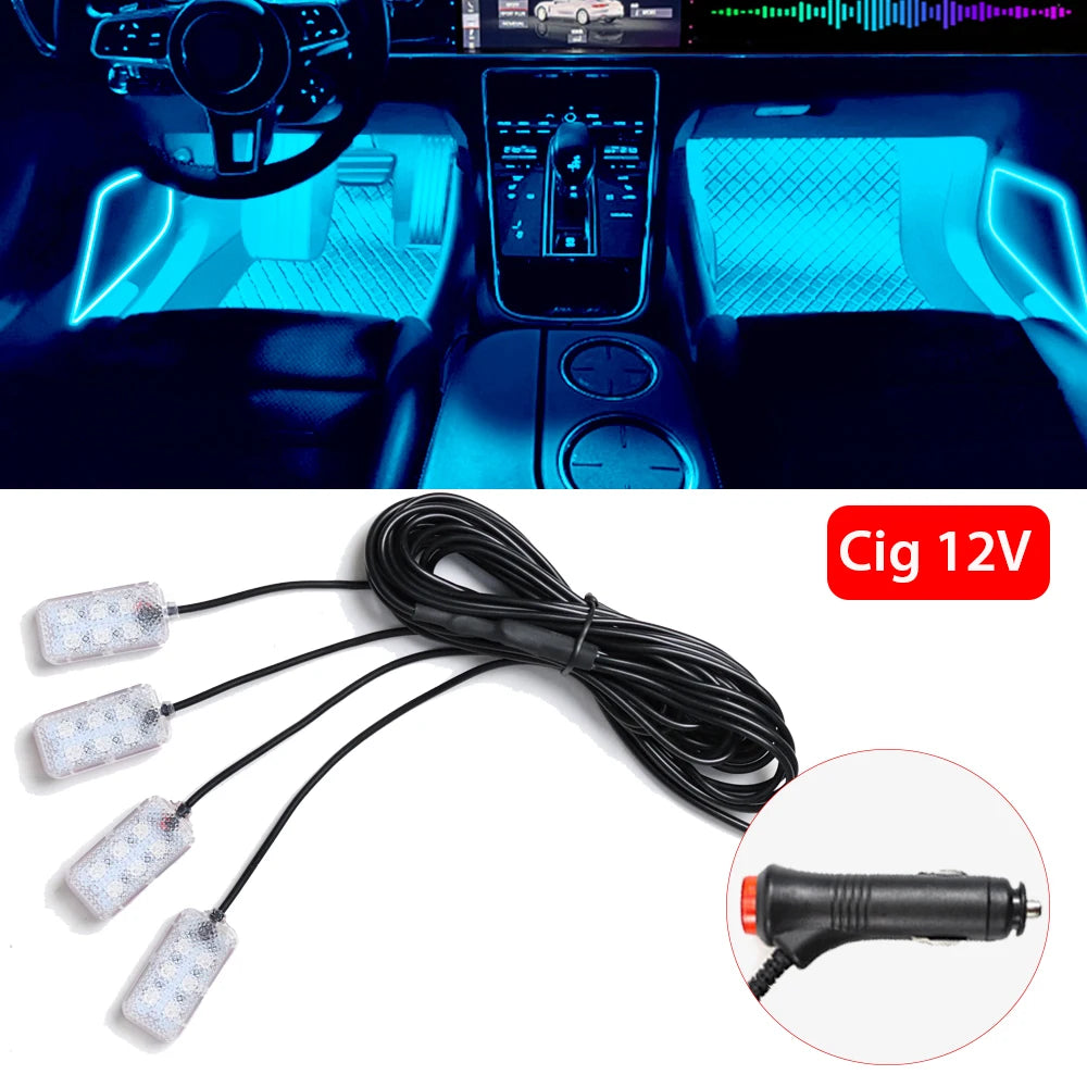 Luce Ambiente LED USB per Auto