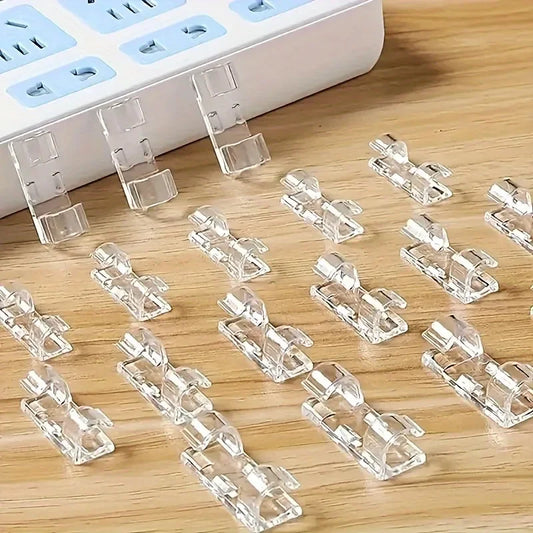 Clip Organizer Cavi Autoadesive Da Scrivania (20Pz)
