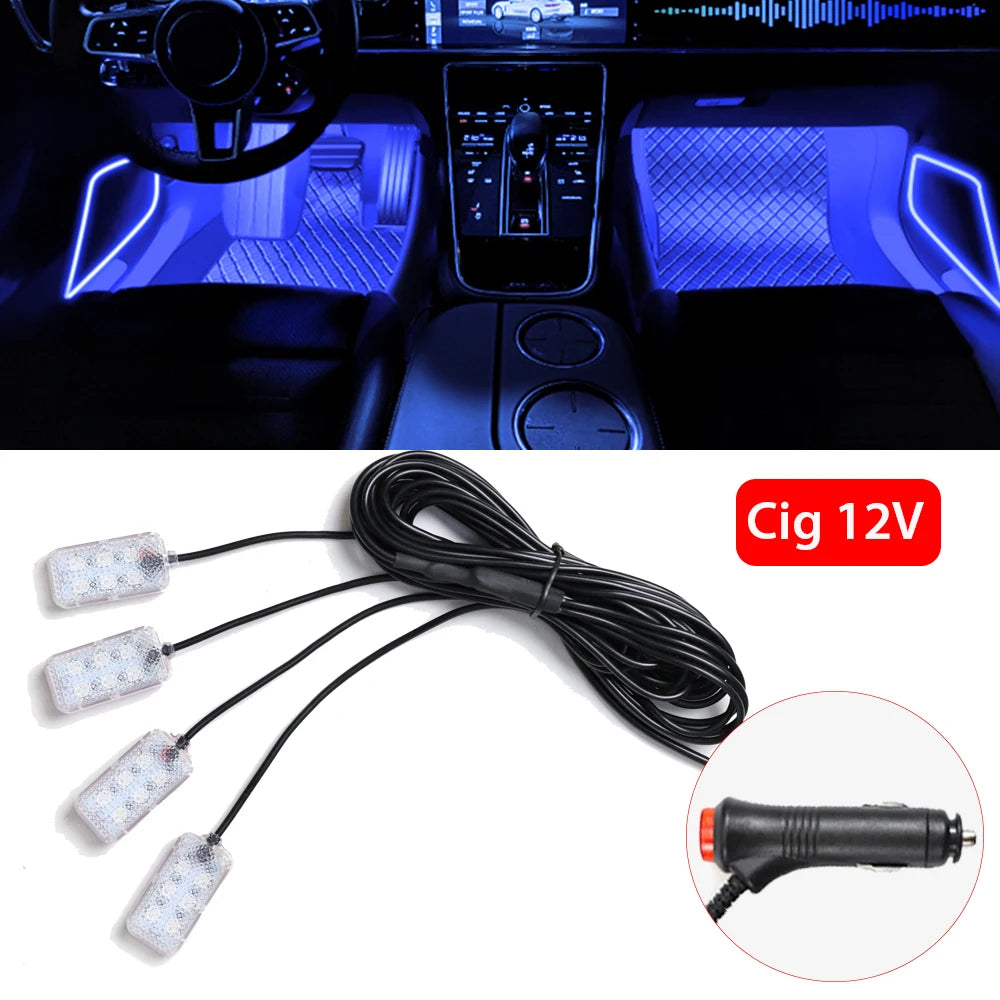 Luce Ambiente LED USB per Auto