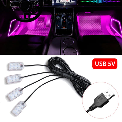 Luce Ambiente LED USB per Auto