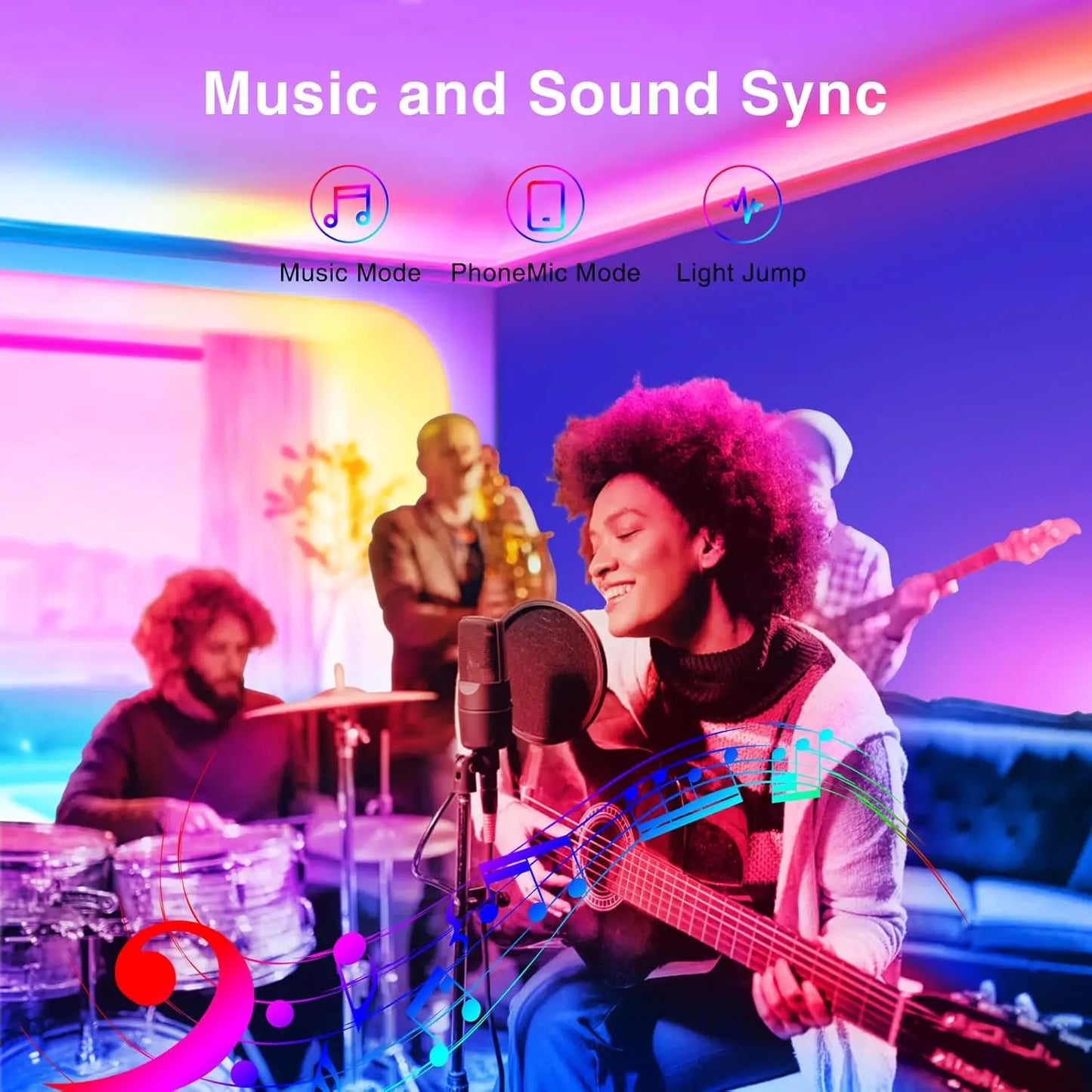 Striscia LED RGB Con App per Sfondo Streaming