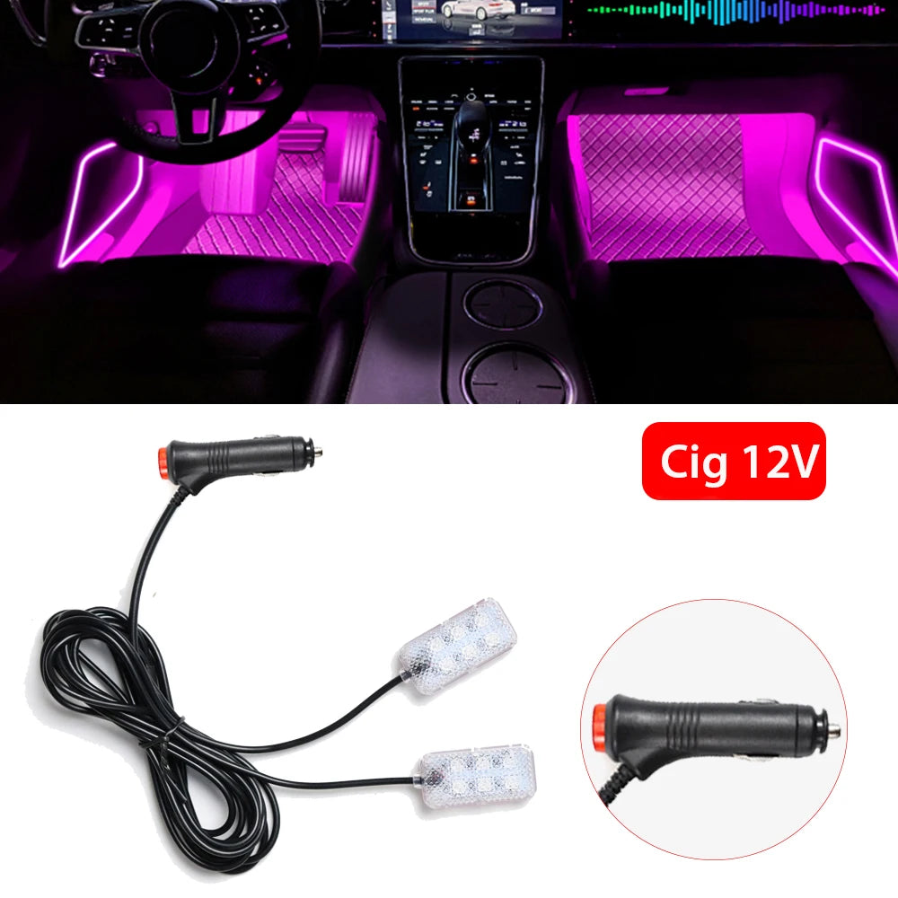 Luce Ambiente LED USB per Auto