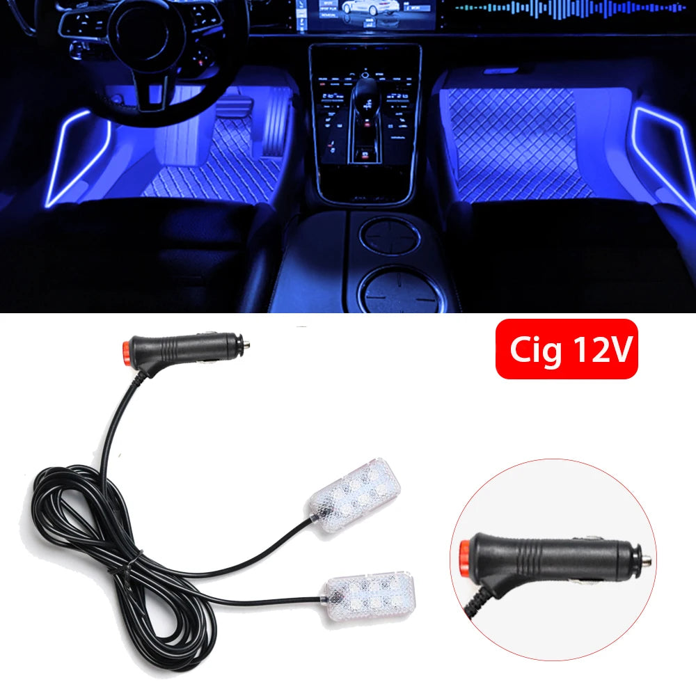 Luce Ambiente LED USB per Auto