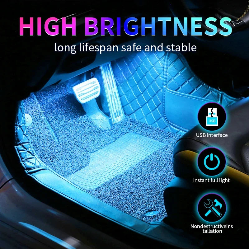 Luce Ambiente LED USB per Auto