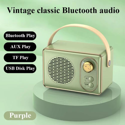 Speaker Bluetooth Retro Portatile Con TF Card