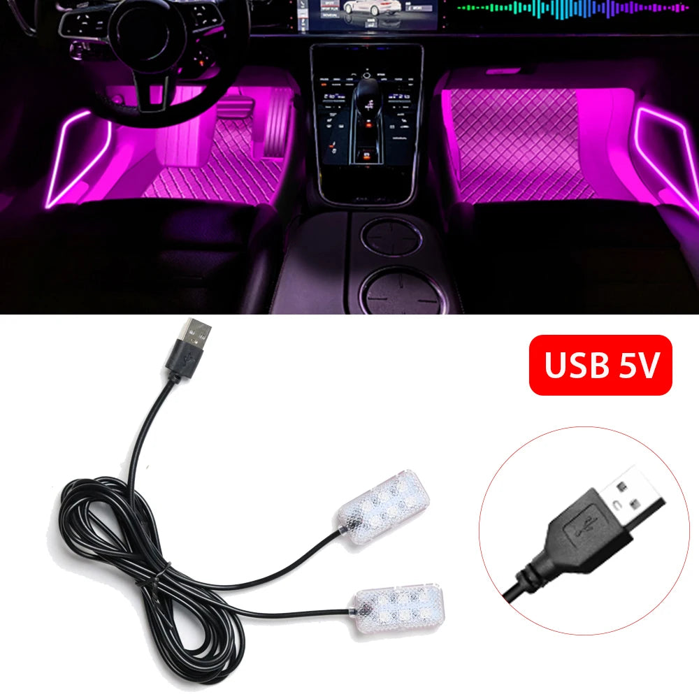 Luce Ambiente LED USB per Auto